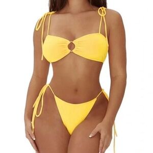 Yellow Bikini Icon Swim " Sweet Talk " Size MD NWT
